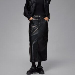 NWT Jordan Flight Chicago Leather Skirt Size 8